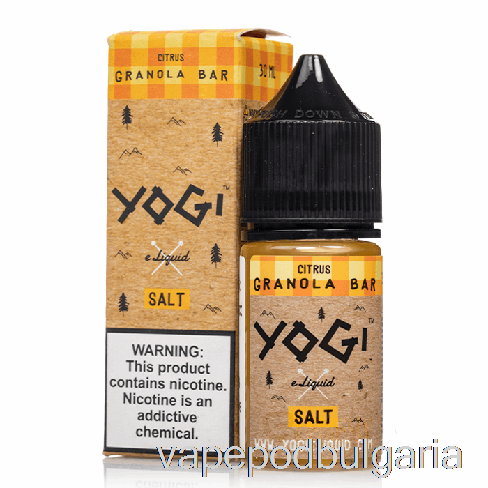 Vape Течности цитрус гранола бар - йоги соли е-течност - 30ml 35mg